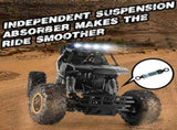 2026 2 Batteries 112 Rock Crawler Rechargeable Off Road Truck 4WD , Metal Shell LED Headlights RC 63826571