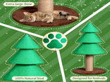 31.5in Christmas Cat Scratcher, Cat Scratching Post for Indoor Cats, Large Sisal Cat Scratching 69180928
