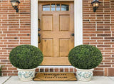 22.4IN Topiary Balls Artificial Outdoor Faux Boxwood Plants Large Green Decorative Spheres for W2945P460786