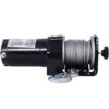 2000lb 12V ATV/UTV Electric, Off-Road Waterproof Steel Cable for ATV UTV Towing Trailer W465127127