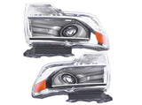 Pair Left & Right HID/Xenon Chrome Headlight Replacement for 2013-2014 Ford F150 FO2518120 80445071