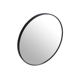 24" Large Round Black Circular Mirror W99973170