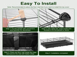 Modular Metal Small pet exercise pen DIY Multi Shape Layout, Metal Pet Enclosure Multi Tier L Square 12363411