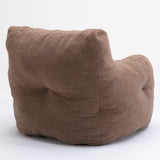 010-Soft Teddy Fabric Tufted Foam Bean Bag Chair With Teddy Fabric Coffee 66486799