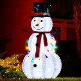 4FT Lighted Snowman Christmas Yard Decorations, Pre-lit Pull Up Snowman with 100 White LEDs, 11383965
