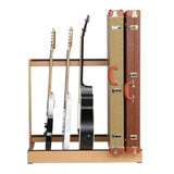 ZUN Folding Hardwood Guitar Case Stand for Electric Guitar, Bass, or Acoustic Guitars Hard Case,Save 07142406