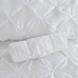 7 Piece Tufted Comforter Set White Cal King B03597211