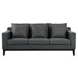 Mirod Comfy 3-seat Sofa with Wooden Legs, Modern for Living Room and Study N760P243326R