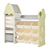 Kids Toy Organizer with 14 Bins, Multi-functional Nursery Organizer Kids Furniture Set Toy PP300104AAF