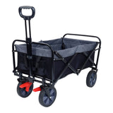 150L Collapsible Wagon Cart Foldable, Utility Garden Wagon with 360lbs Weight Capacity, Heavy Duty W321P269218