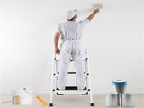 3-Step Folding Ladder - 330lbs Capacity, Anti-Slip Steps & Foot Pads, Lightweight Space-Saving 78861394