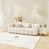 White Modern Nightstand Side Table with Drawers 17641340