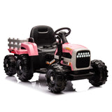 ZUN Ride on Tractor with Trailer,24V Battery Powered Electric Tractor Toy, 200w*2motor W1396P144516