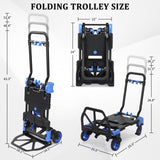150kg 2-in-1 luggage trolley blue 18400757