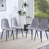 Gray PU and Metal Combined Shell Chair, Perfectly Matching Minimalist and Scandinavian Style Homes, W3226P279068
