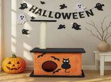 33" Halloween Cat Tree, Cat Tower Cat Tree for Indoor Cats with Spacious Cat Condo, Large Platform, 37611503