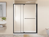44-48.in W x 72.in H Pivot Shower Door, 1/4 inch Thick Clear Tempered Glass Swing Shower Door with W3048P469340