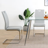 ZUN Modern Dining Chairs with Faux Leather Padded Seat Dining Living Room Chairs Upholstered Chair with W210127288