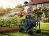 Hose Reel Cart, Hold Up to 250 ft Hose, Garden Water Hose Carts Mobile Tools with 4 Wheels, Heavy 67261565
