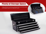 21" Metal Tool Box with 4 Drawers,Small Tool Chest with EVA Liners,Multi-Function Tool 11635683