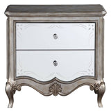 Antique Champagne 2-drawer Nightstand B062P181316