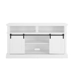 ZUN Media Console Table with Storage Cabinet, Mid Century style Entertainment TV Table, Multipurpose 73999585