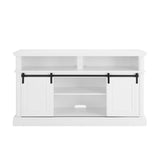 ZUN Media Console Table with Storage Cabinet, Mid Century style Entertainment TV Table, Multipurpose W1758P177970