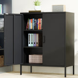 The metal storage locker, 40 inches high, comes with 2 doors and is suitable for homes, offices and T3421P312425
