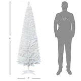 6 foot white Christmas tree with bracket 79075083