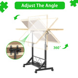 Wooden 1500 Piece Puzzle with Drawer, 35"*27.17" Adjustable Puzzle, 360&deg Tilting Puzzle W2641P306741