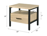 Yawan Oak & Black Finish Accent Table B2726P287569