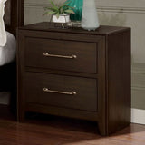 ZUN 2 Drawers Wooden Nightstand, Walnut B016P252829