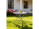 31" Round High-Top Folding Table, White 28002254