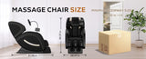 ZUN Massage Chair Recliner with Zero Gravity with Full Body Air Pressure W1875P224671