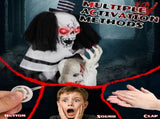 1.8ft Halloween Decoration Scary Clown, Sound-Actived Party Decor with Creepy Sound , Scary Haunted 23740045