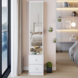 Length 11.8" x Width 15.7" x Height 63" Simple Stylish Dressing Mirror Full Body Mirror W3258P311361