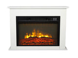 18 Inch White Wood Cabinet Style 1400W Single Color / Fake Wood / Heating Wire / With Small Remote 67440467