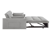 4 in1 Loveseat Sofa Bed Armrests & Storage Pockets, Multi-Function Tufted Pull-out Sofa Bed W2186P166130