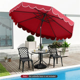 10 Feet Patio Umbrella with Crank Tilt Adjustment - Wine 98988045