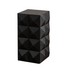 ZUN 23.62"Height Three-dimensional Embossed Pattern Design Retro Coffee Table Retro Furniture Black W757P183205