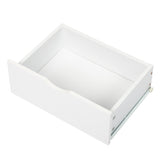 40*30*60cm Simple And Modern White Cabinet, Wood Color Legs, MDF Spray Paint, High Legs, Two 81927349