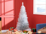 5' Artificial Pencil Christmas Tree, Slim Xmas Tree with 294 Realistic Branch Tips and Plastic 41225111