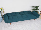 75" Flared Arm Convertible Sleeper Sofa-Green 24305566