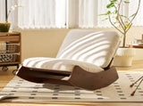 Comfortable Glider Rocking Chair, High-Quality Upholstery Glider Chair, Solid Wood Frame, Perfect W2105P145995