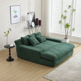 COOLMORE Chenille 2-seater lazy sofa With 5 back pillows,Comfy Sofa- Deep Seat Couch for Living W395P197931