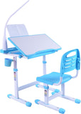 Desk for Kids Desk and Chair Set Kids Art Desk Drafting Table Desk Set with Adjustable Height, T3060P269033