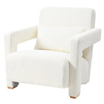 ZUN Mirod Sleek Right-Angle Armrests, Ergonomic Lumbar Support, Square Wooden Block Legs, Inclined Seat N760P193221B