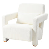 ZUN Mirod Sleek Right-Angle Armrests, Ergonomic Lumbar Support, Square Wooden Block Legs, Inclined Seat N760P193221B