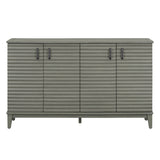 TREXM Sideboard with 4 Door Large Storage Buffet with Adjustable Shelves and Metal Handles for GL-WF310444AAE