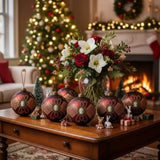 6PCS Set 3.9" Christmas Ball Ornaments Holiday Decor for Xmas Tree Hanging Party Decorations Festive 87147602